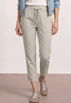 Slim Leg Hose in Melange-Optik