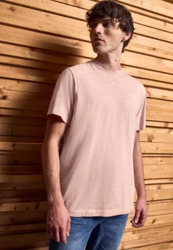 Slub T-Shirt in Washed-Optik