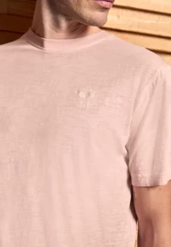 Slub T-Shirt in Washed-Optik