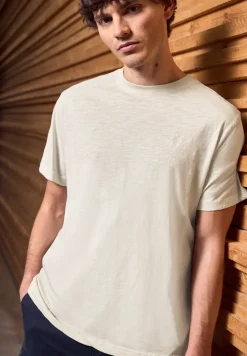 Slub T-Shirt in Washed-Optik