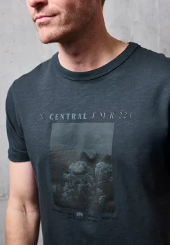 Slub T-Shirt mit Fotoprint