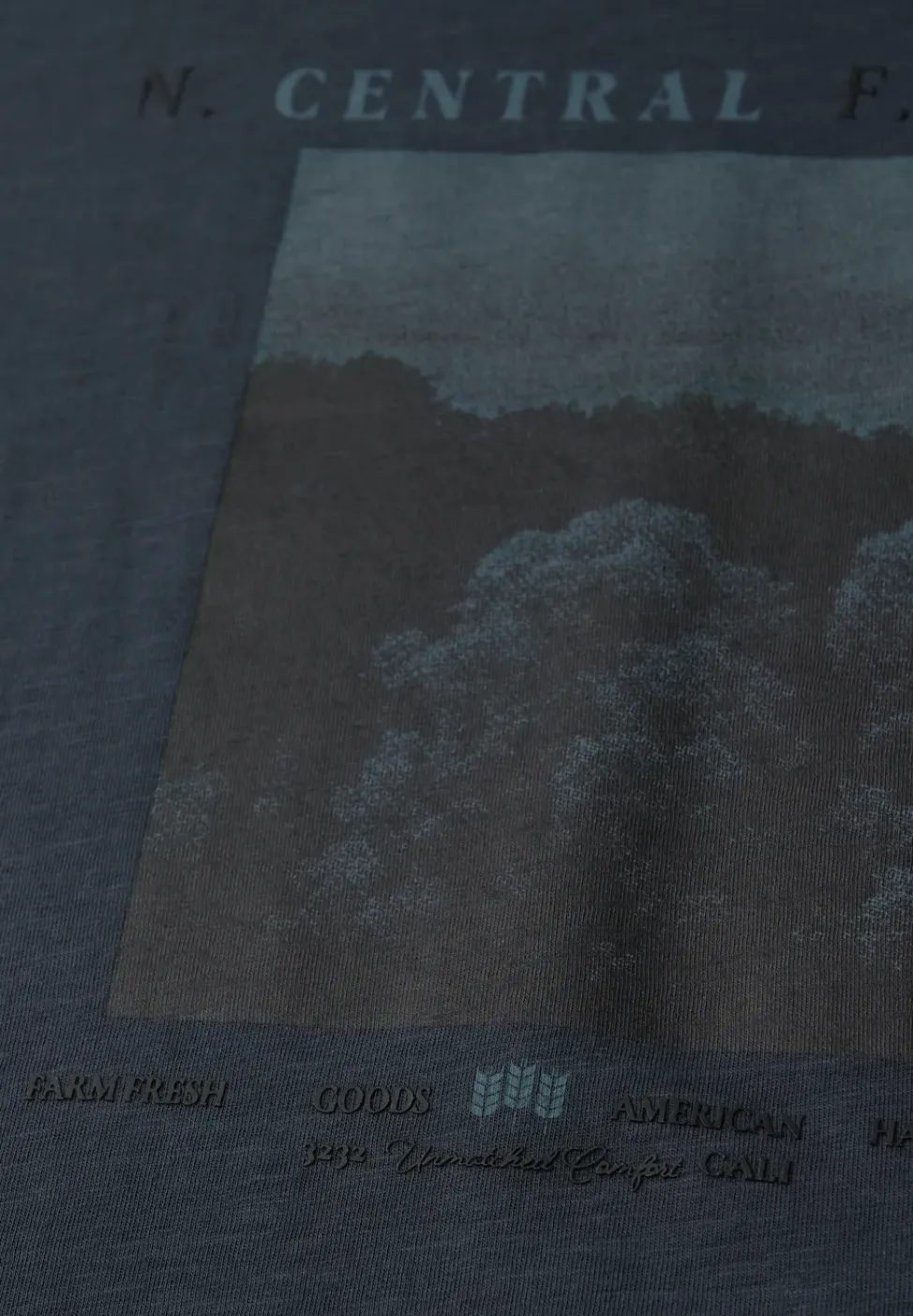 Slub T-Shirt mit Fotoprint
