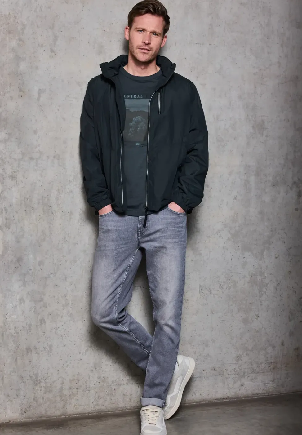 Slub T-Shirt mit Fotoprint