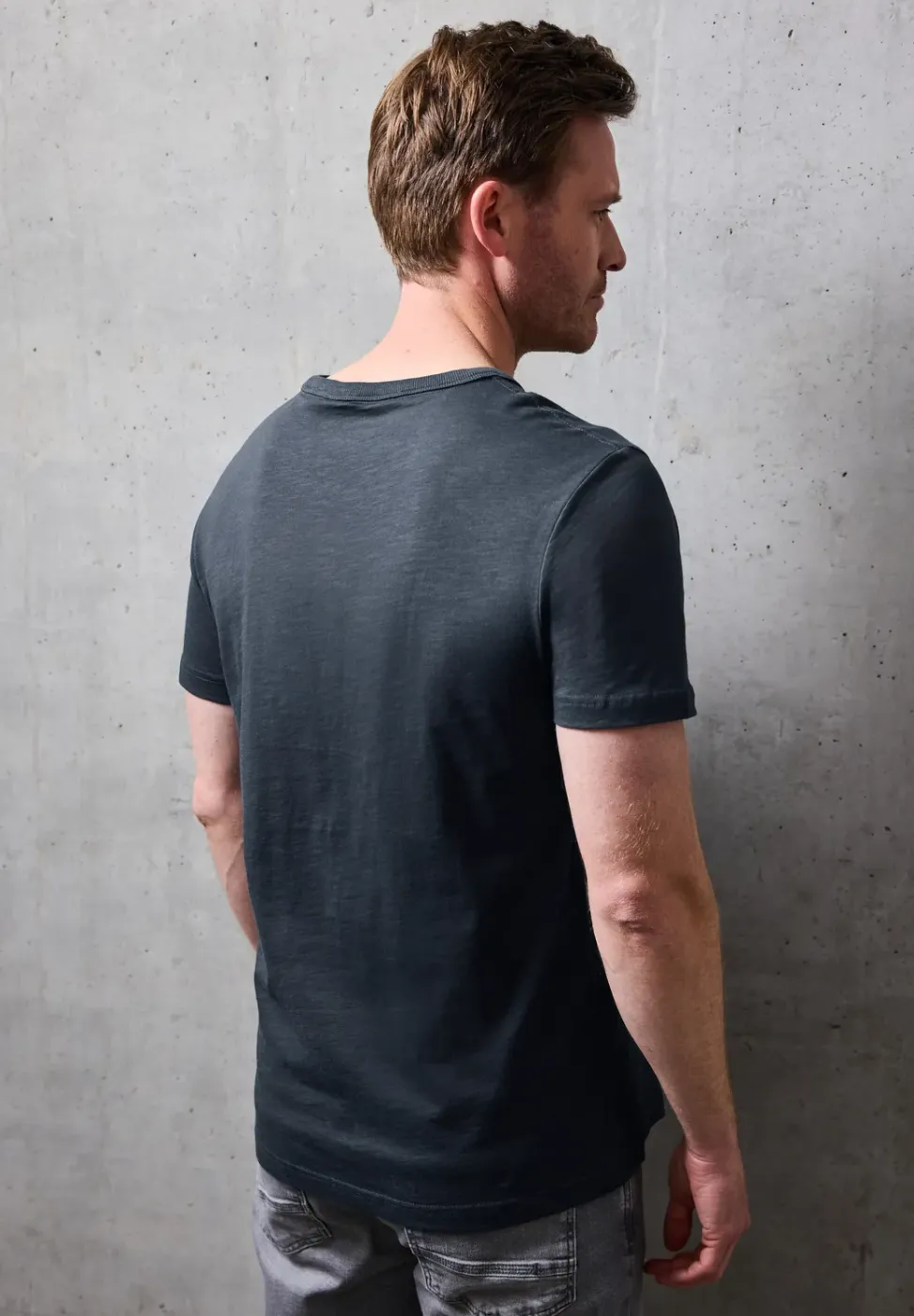 Slub T-Shirt mit Fotoprint