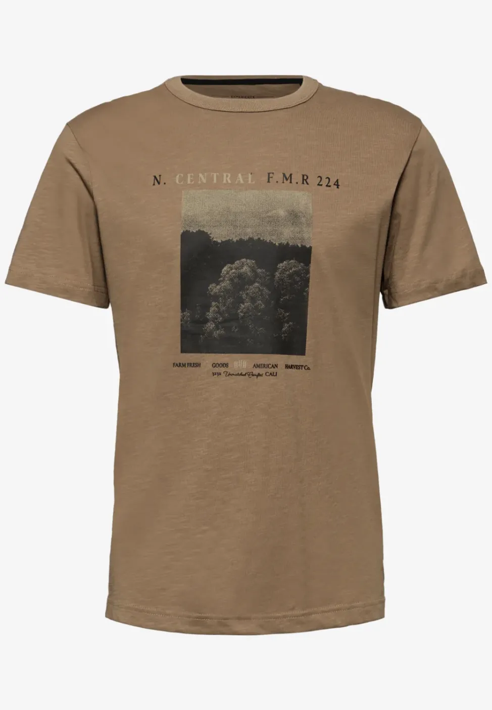 Slub T-Shirt mit Fotoprint