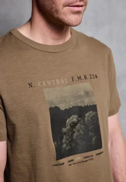 Slub T-Shirt mit Fotoprint