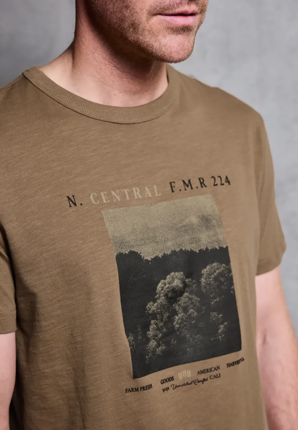 Slub T-Shirt mit Fotoprint