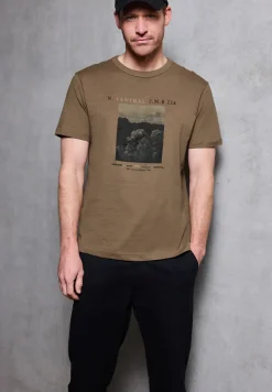 Slub T-Shirt mit Fotoprint