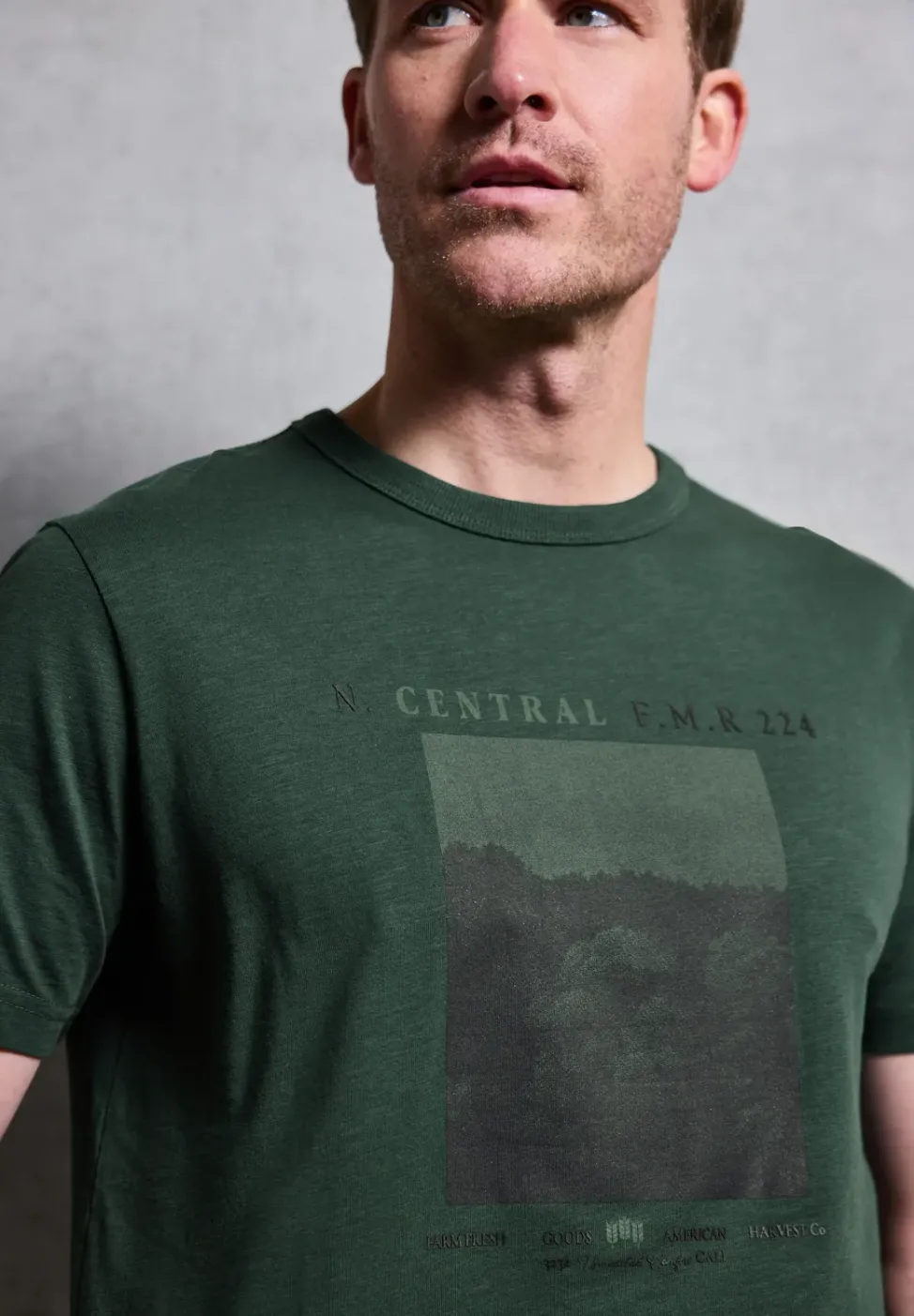 Slub T-Shirt mit Fotoprint