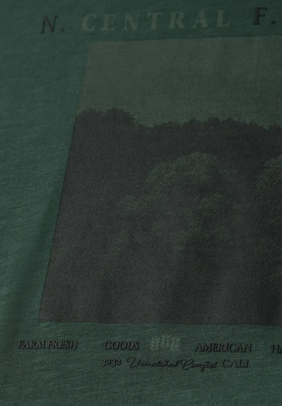 Slub T-Shirt mit Fotoprint