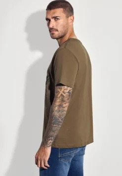 Slub T-Shirt mit Wording