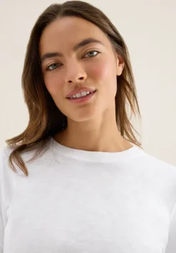 Slub Shirt mit Rundhals
