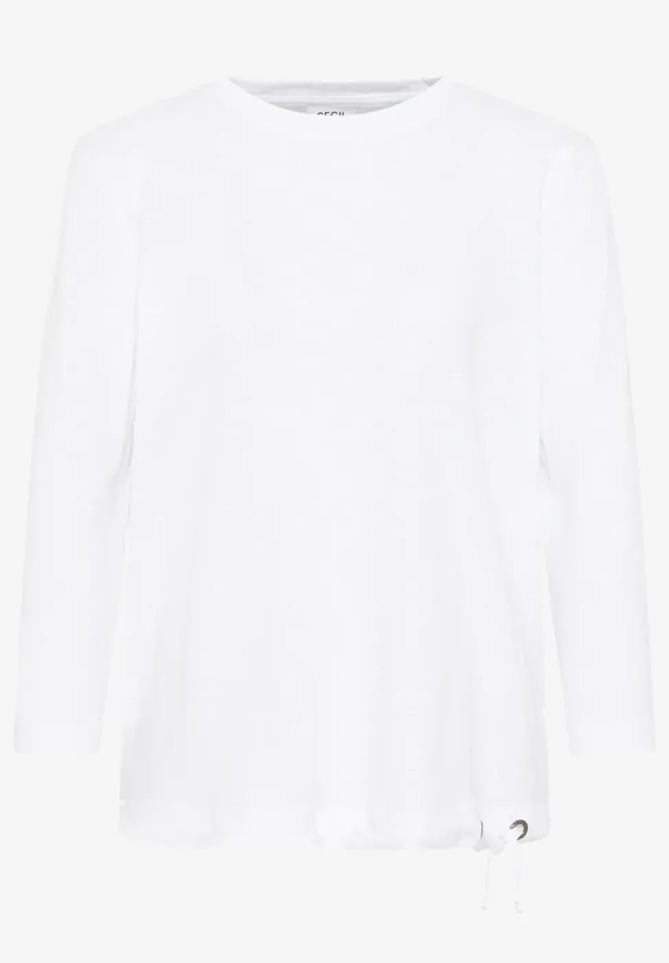 Slub Shirt mit Rundhals