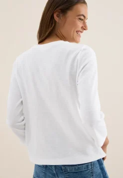 Slub Shirt mit Rundhals