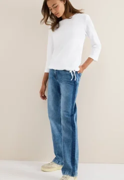 Slub Shirt mit Rundhals