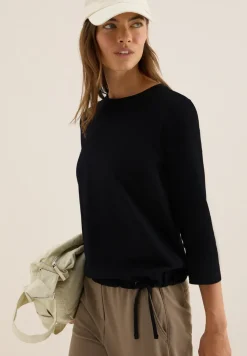 Slub Shirt mit Rundhals