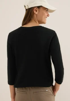 Slub Shirt mit Rundhals