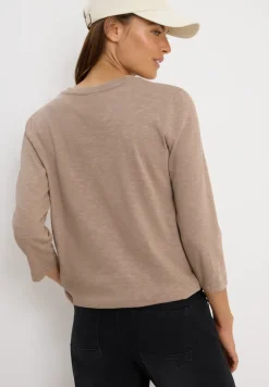 Slub Shirt mit Rundhals
