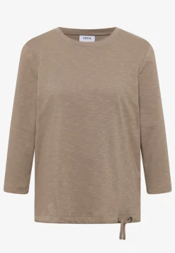Slub Shirt mit Rundhals