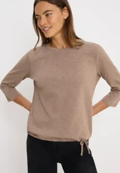 Slub Shirt mit Rundhals