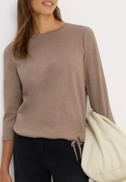 Slub Shirt mit Rundhals
