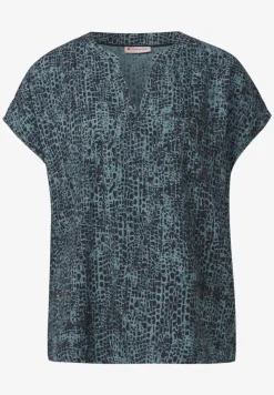 Snake Print Blusenshirt