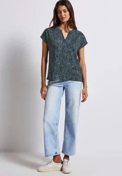 Snake Print Blusenshirt