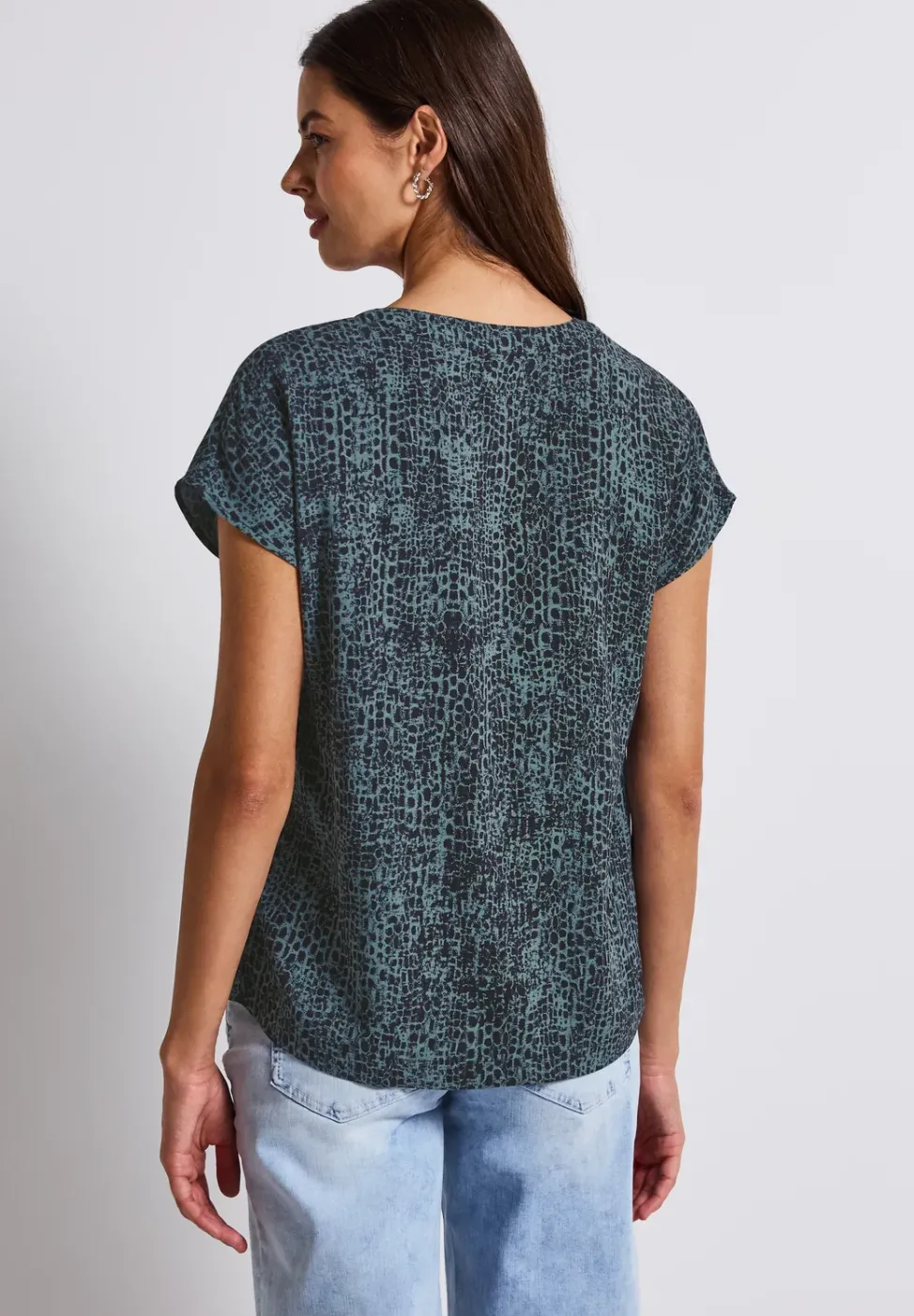 Snake Print Blusenshirt