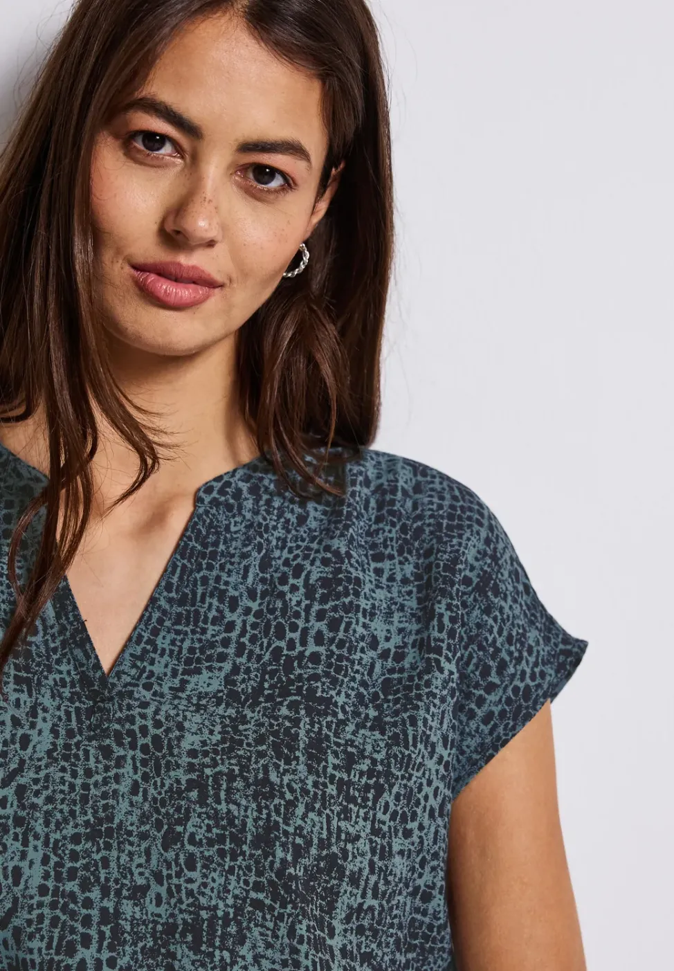 Snake Print Blusenshirt