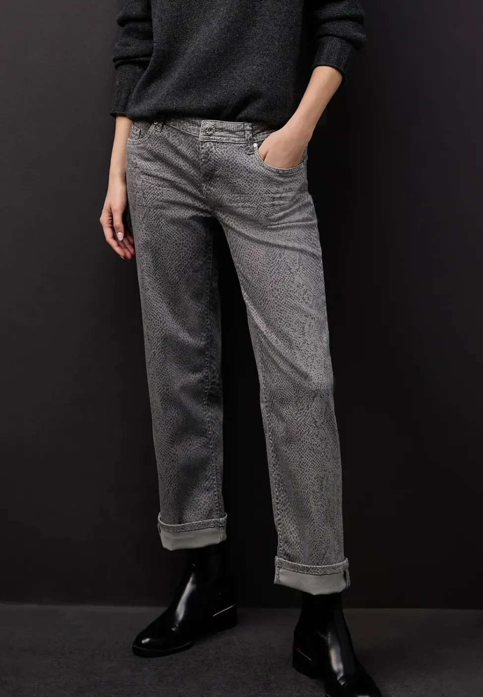 Snake Print Jeans