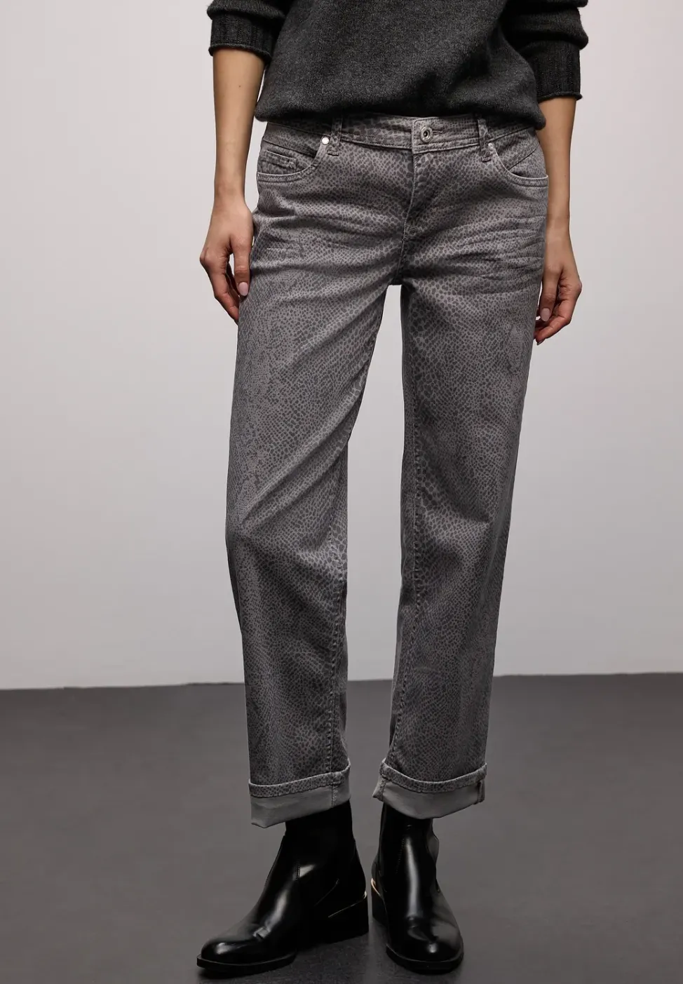 Snake Print Jeans