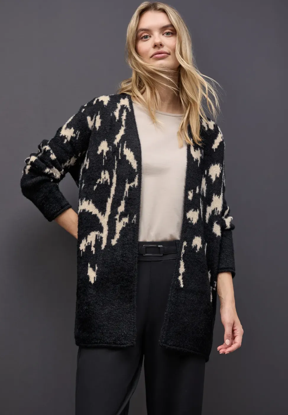 Softer Jacquard Cardigan