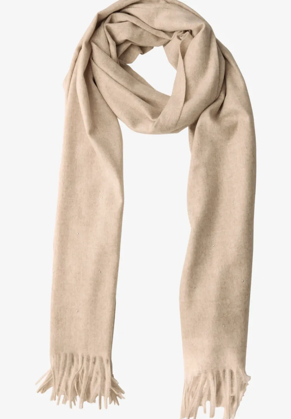 Softer Schal mit Dekosteinen