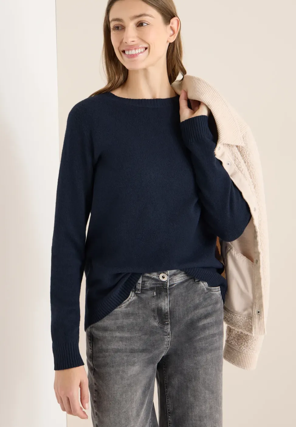 Softer Pullover in Unifarbe