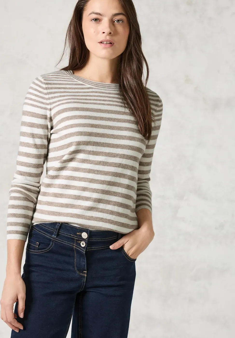 Softer Streifenpullover