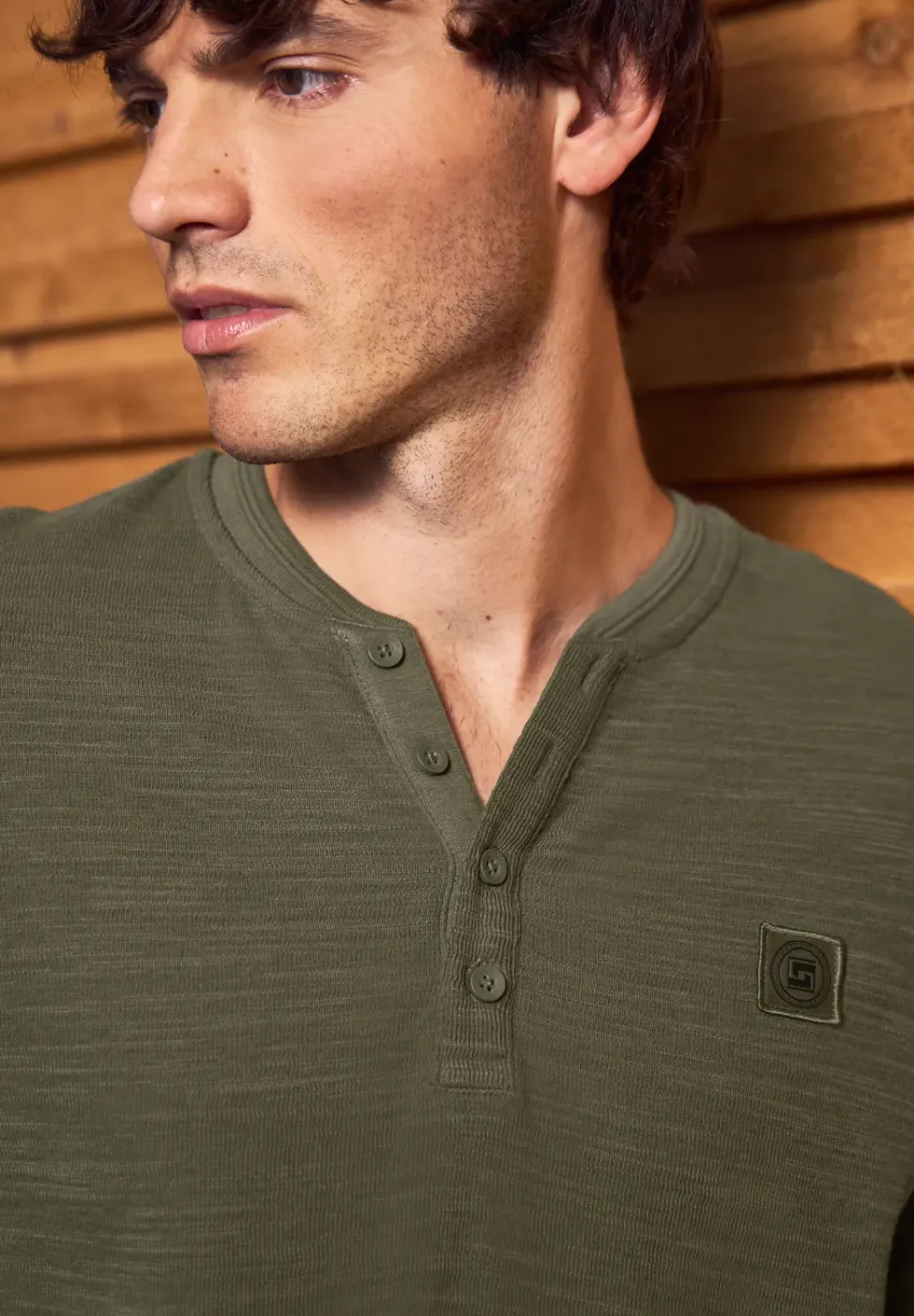Softes Slub Henleyshirt
