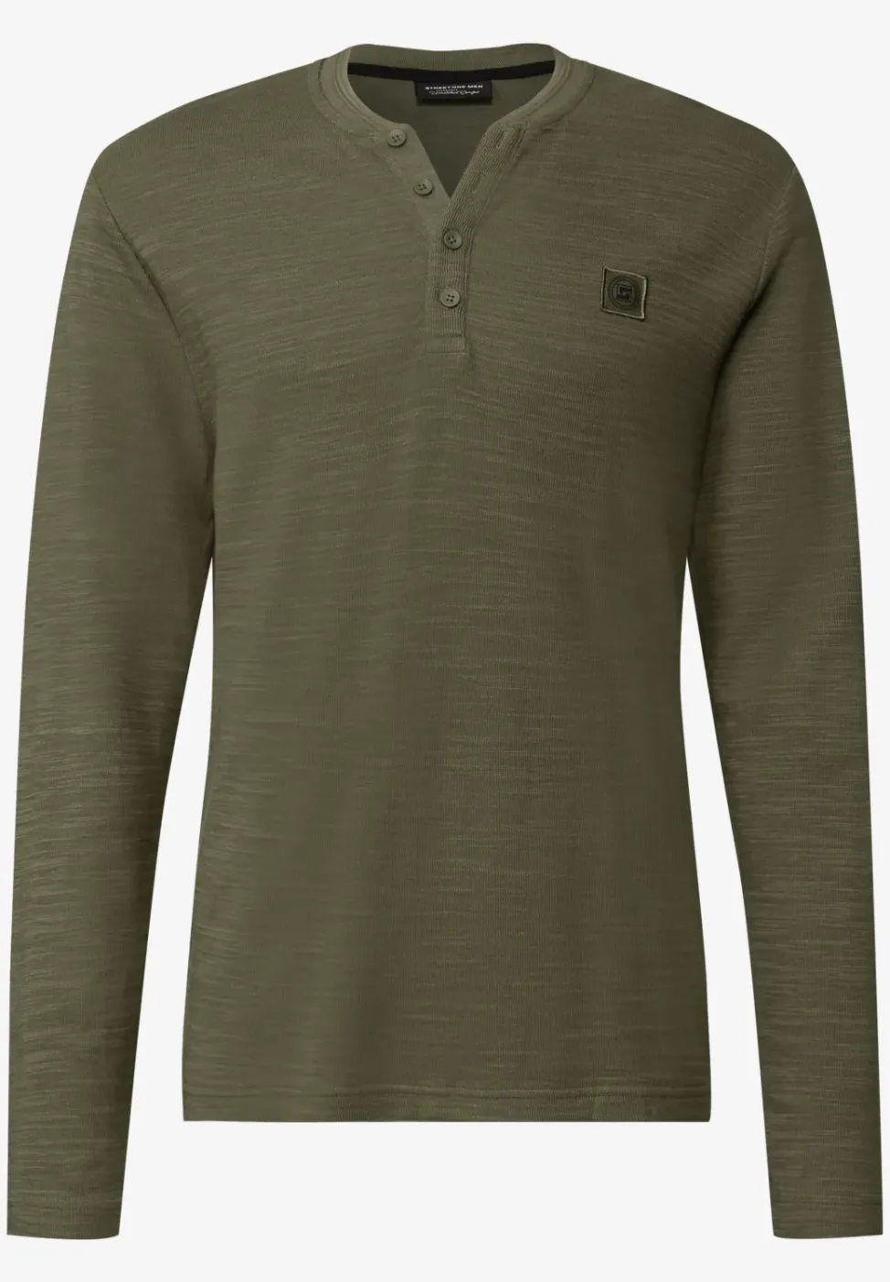 Softes Slub Henleyshirt