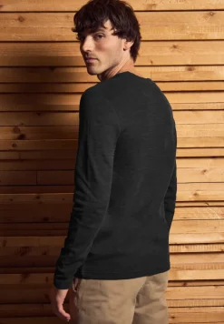 Softes Slub Henleyshirt