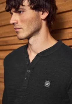 Softes Slub Henleyshirt
