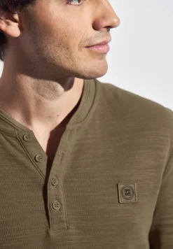 Softes Slub Henleyshirt