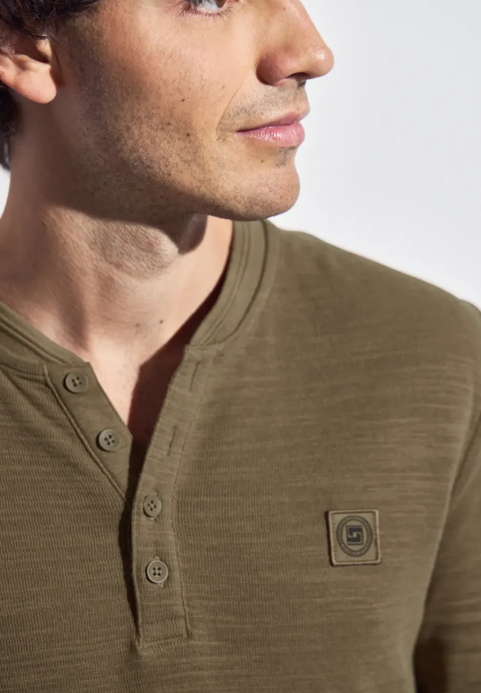 Softes Slub Henleyshirt