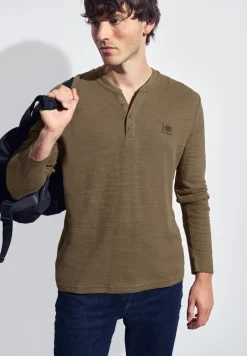 Softes Slub Henleyshirt