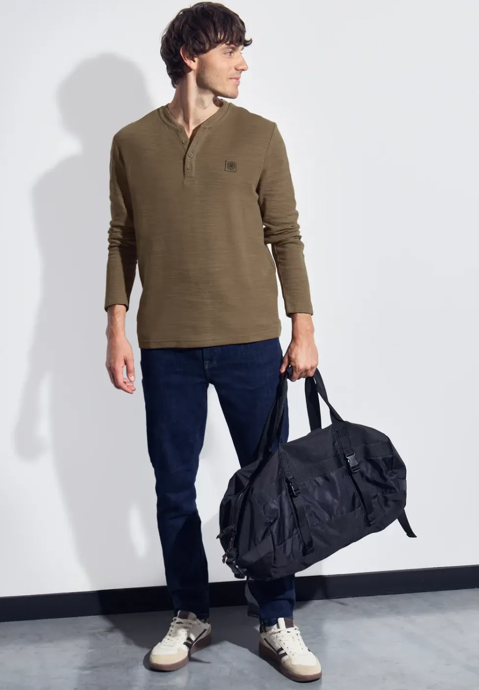 Softes Slub Henleyshirt