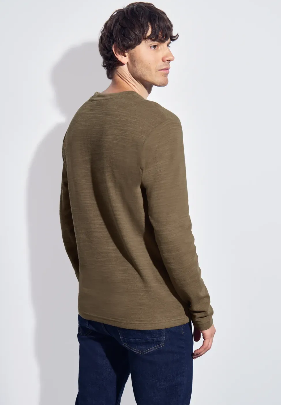 Softes Slub Henleyshirt