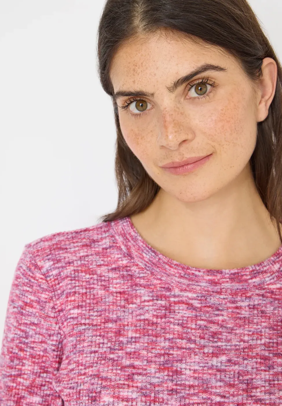 Softes Melange Ripp-Shirt