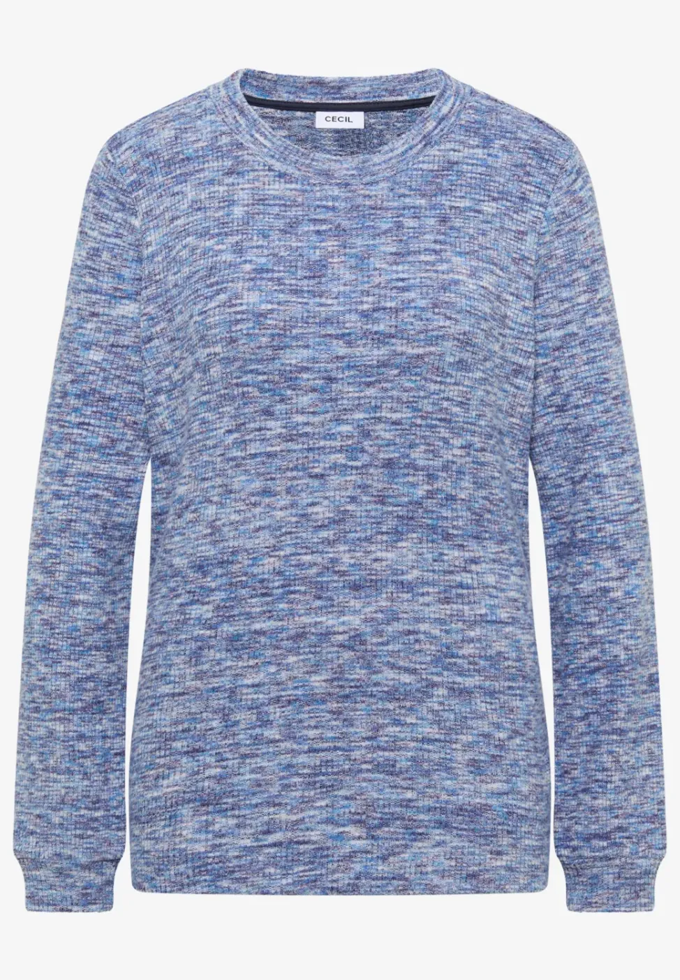Softes Melange Ripp-Shirt