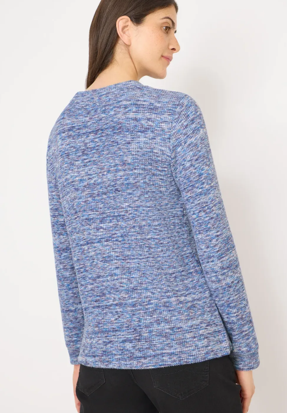 Softes Melange Ripp-Shirt