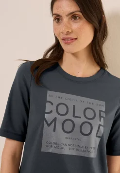 Softes Shirt mit Folienprint