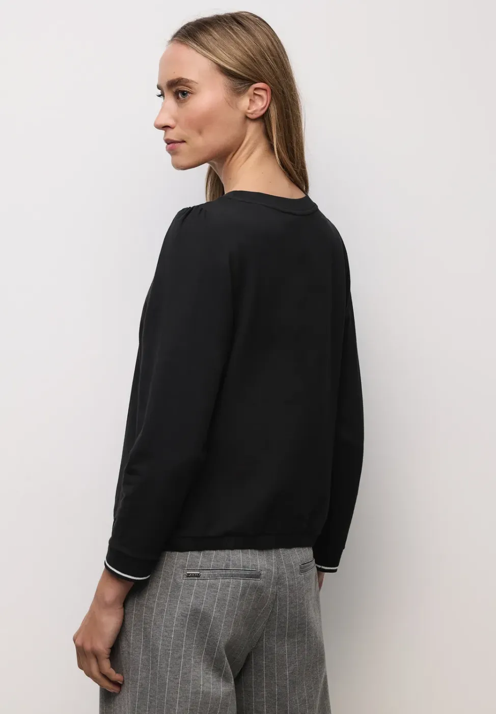 Softes Shirt mit Rippdetails