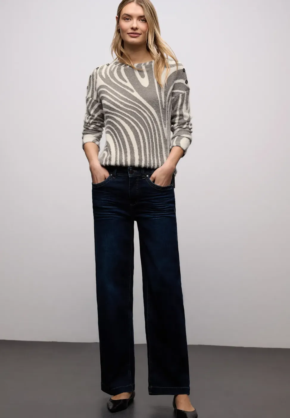 Softes Strick-Look Shirt